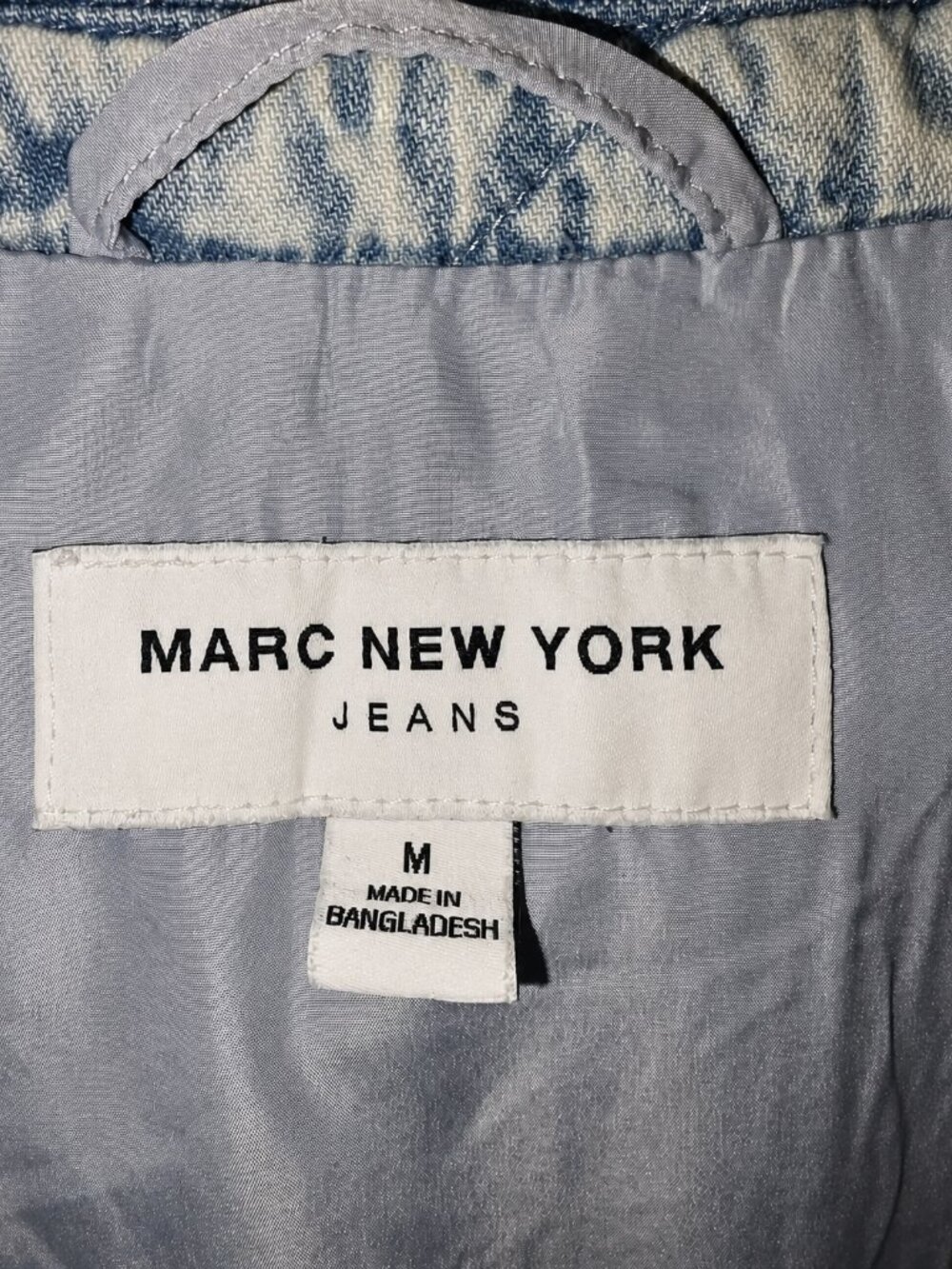 Marc New York Jeans Light Acid Wash Quilted Denim Jacket, NWT - Picture 6 of 8